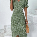Elise | Fresh Bloom V-Neck Dress