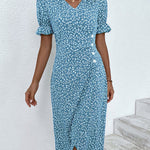 Elise | Fresh Bloom V-Neck Dress