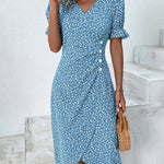 Elise | Fresh Bloom V-Neck Dress