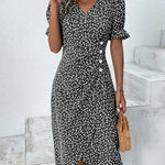 Elise | Fresh Bloom V-Neck Dress