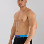 3 Pack Men’s U Pouch Trunks with Ombré Waistband