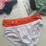 3 Pack Men's Sexy Threaded U-Shaped Briefs