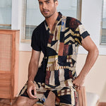 Printed Kimono Pajamas For Men