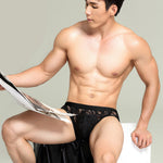 Men's Sexy Lace Semi-Sheer Trunks