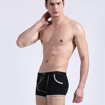 3 Pack Men's Long Leg Boxer Briefs Made of Ultra-Thin Ice Silk with Anti-Wear Elastic