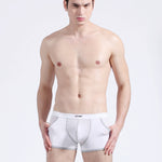 3 Pack Men's Long Leg Boxer Briefs Made of Ultra-Thin Ice Silk with Anti-Wear Elastic