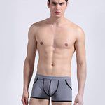 3 Pack Men's Long Leg Boxer Briefs Made of Ultra-Thin Ice Silk with Anti-Wear Elastic