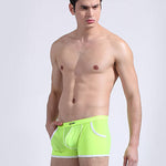 3 Pack Men's Long Leg Boxer Briefs Made of Ultra-Thin Ice Silk with Anti-Wear Elastic