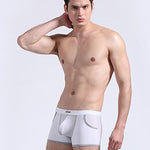 3 Pack Men's Long Leg Boxer Briefs Made of Ultra-Thin Ice Silk with Anti-Wear Elastic