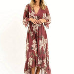 YASMINE™ - Elegant Kimono Midi Dress