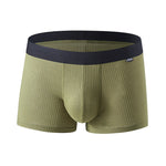 Men's Breathable Threaded Fabric U Convex Trunks