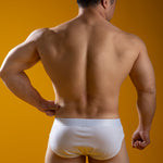 4 Pack Men's Rainbow Letter Belt Briefs
