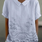 Janie | Floral Embroidered Shirt