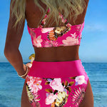 Jolina - Floral Wrap Bikini Set