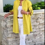 CÉLINA™ - Classy Long Shirt Jacket