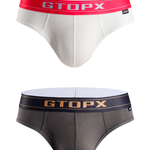 Men's Threaded Fabric U Convex Low-Rise Briefs