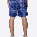 Men's Breathable Print Elastic Waist Beach Shorts