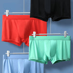 4 Pack Men's Pouch Anti-bacterial Silk Underwear