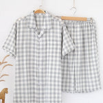 Men's 100% Cotton Woven Short Sleepwear Pajama Set
