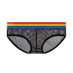 3 Pack Men's Stretchy Mesh Rainbow Style Lightweight Breathable Bikinis