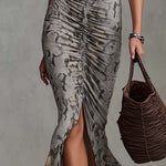Ambrosia | Ruched Strapless Midi Dress