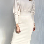CAROLYN™ - Classy Balloon Sleeve Dress