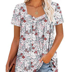 ROBIN | COZY TOP WITH SHORT SLEEVES & PRINT