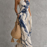 Kasmira | Printed Halter Wide-Leg Set