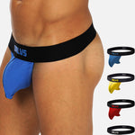 3 Pack Men's Cotton Thongs with Support Pouch