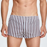 Men's Color Stripes Boxers With Fly