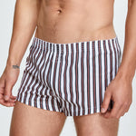 Men's Color Stripes Boxers With Fly