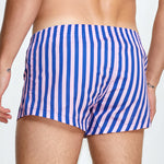 Men's Color Stripes Boxers With Fly