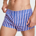 Men's Color Stripes Boxers With Fly