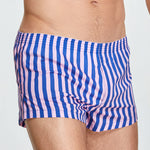 Men's Color Stripes Boxers With Fly