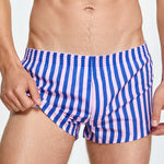 Men's Color Stripes Boxers With Fly