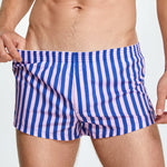 Men's Color Stripes Boxers With Fly