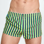 Men's Color Stripes Boxers With Fly