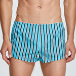 Men's Color Stripes Boxers With Fly