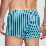 Men's Color Stripes Boxers With Fly