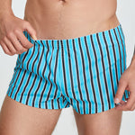 Men's Color Stripes Boxers With Fly