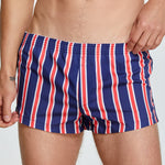 Men's Color Stripes Boxers With Fly