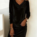Beatrice - Loose Fitting Velvet Dress