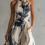 Kasmira | Printed Halter Wide-Leg Set