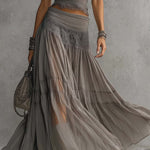 Esmeralda | Sheer Layered Maxi Set