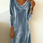 Beatrice - Loose Fitting Velvet Dress