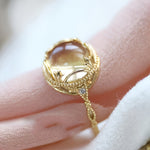 Golden Citrine Vintage Ring