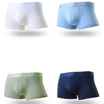 4 Pack Men's Pouch Anti-bacterial Silk Underwear