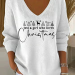 Monica | Elegant Christmas Knit Top