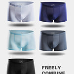 4 Pack Cooling Silk Bulge Pouch Men's Underwear
