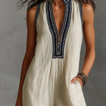 Fiamma - Sleeveless Jumpsuit with Minimalist High Collar and Zip